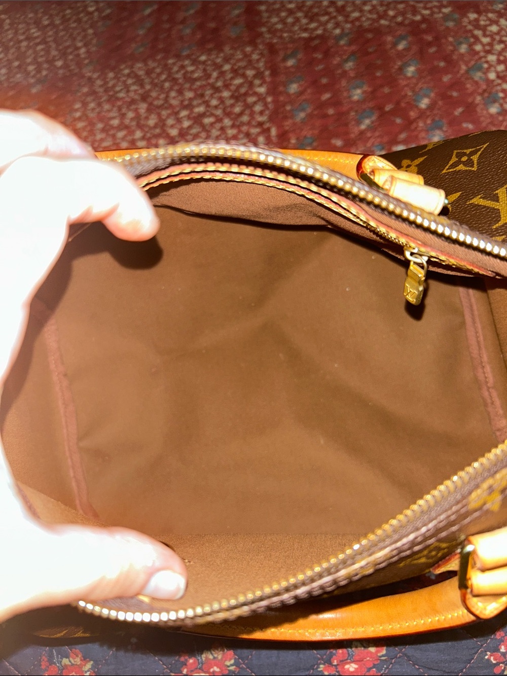 Louis Vuitton Monogram Canvas Satchel in Brown and Tan - Picture 3 of 5